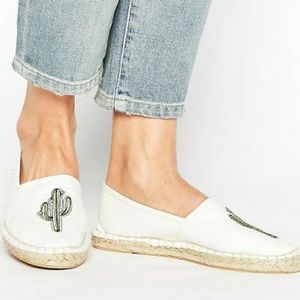 Asos Cactus Embroidered Espadrilles